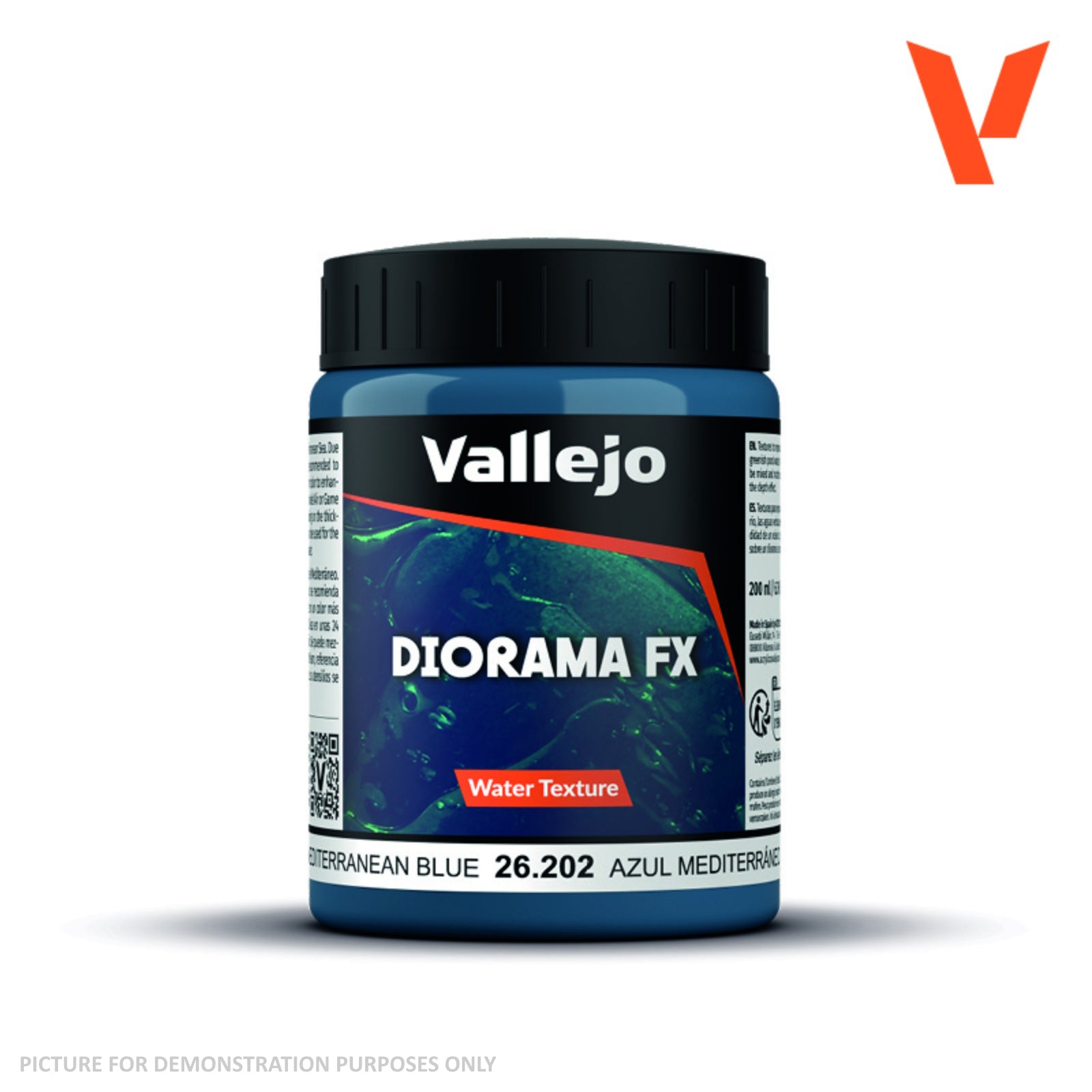 Vallejo Diorama Effects - 26.202 Water Texture Acrylic Mediterranean Blue 200ml